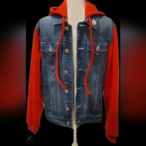 True religion men Jean/sweater jacket large